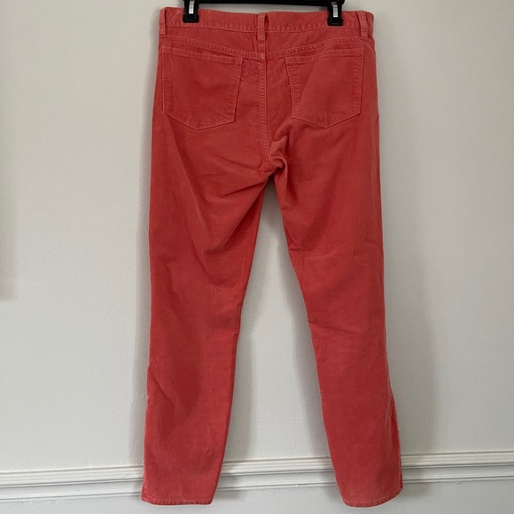Burnt Orange J. Crew Toothpick Corduroy Pants - Picture 2 of 4